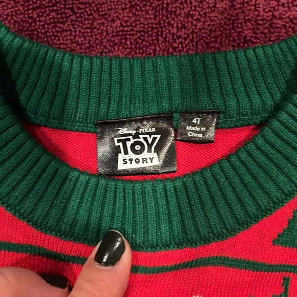 DISNEY•PIXAR•TOY STORY KID CHRISTMAS SWEATER 4T - Picture 2 of 5